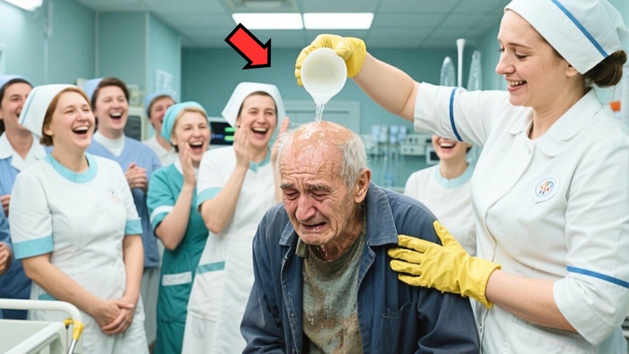 Bogaty starzec przebrał się za biednego sprzątacza w swoim szpitalu,  zachowanie lekarzy zaszokowało