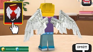 Angel Wings + Wtf Moment in Bedwars !! [Blockman GO]