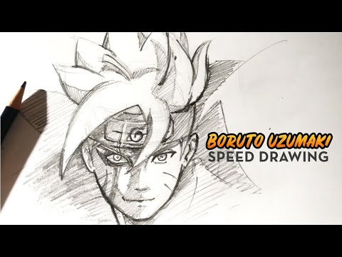 SPEED DRAWING Boruto - Filho de Naruto / Pencil drawing / Portrait/ How To  Draw 