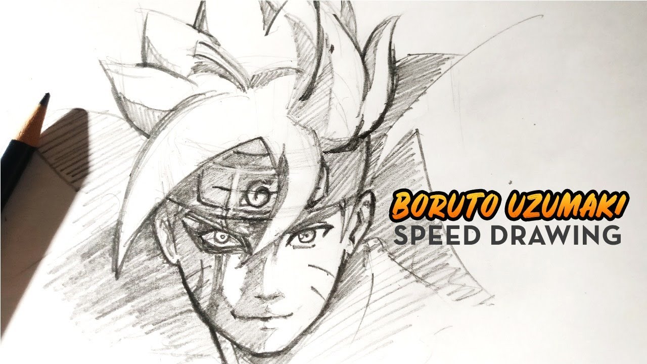 SPEED DRAWING Boruto - Filho de Naruto / Pencil drawing / Portrait/ How To  Draw 