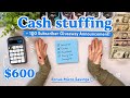 Cash Stuffing My Weekly Budget | $600 + Giveaway Announcement