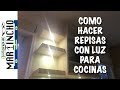 Como Hacer Repisas con Luz  para Cocina