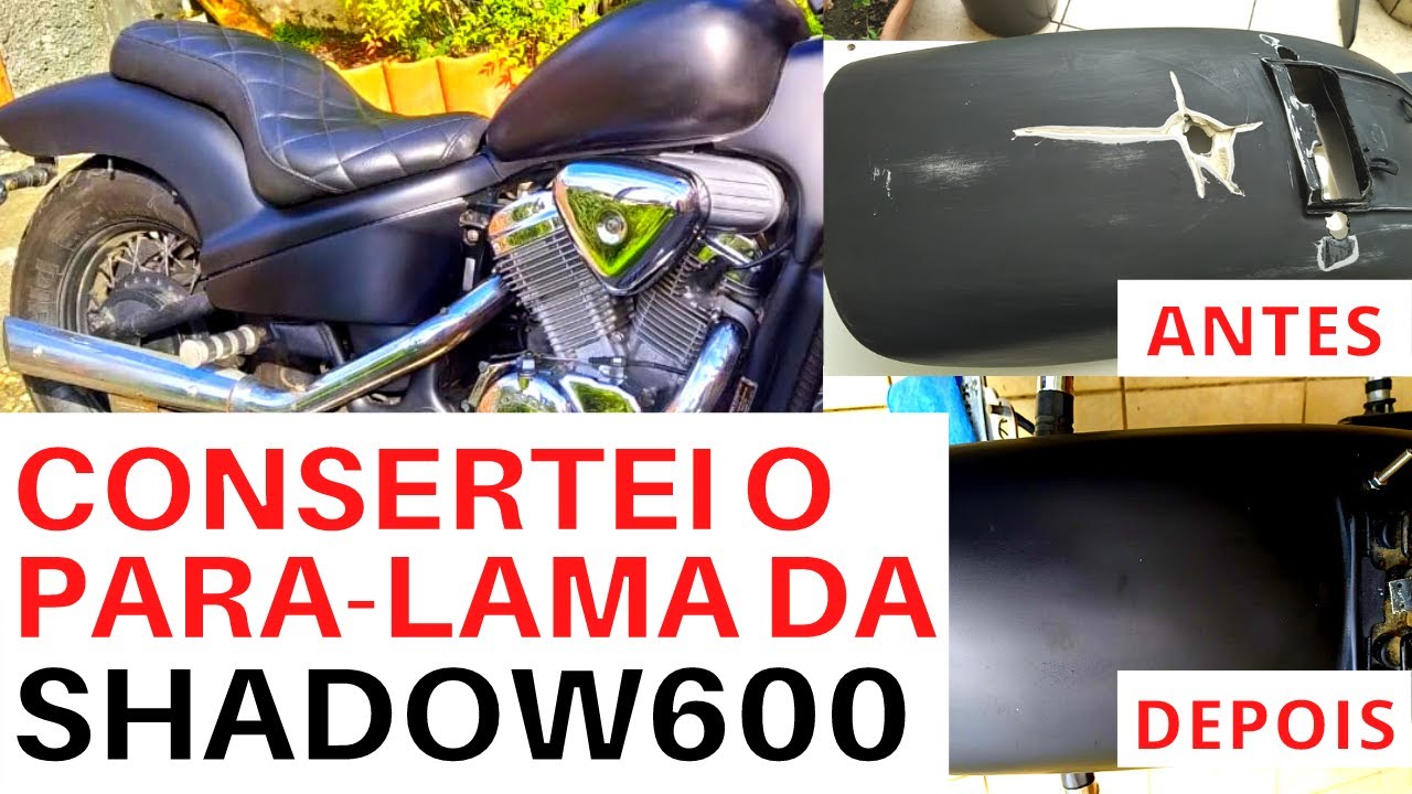 Conserto do para-lama da Honda SHADOW 600 em casa – Dicas para deixar sua moto linda