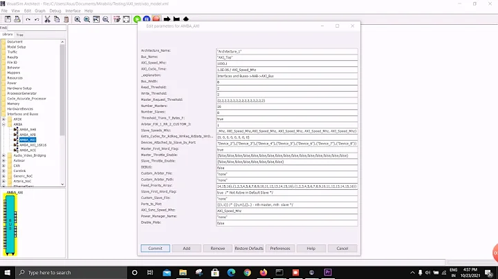 Getting Started with AMBA AXI/ACE using VisualSim Architect from Mirabilis Design