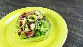 Куриный салат с сухариками/ Suxarili toyuq salatı Куриный салат с сухариками/ Suxarili toyuq salatı