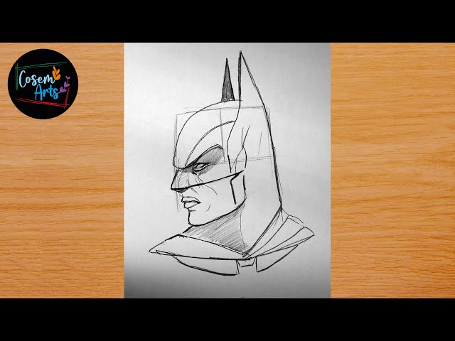 How To Draw Batman For Kids, Step by Step, Drawing Guide, by Dawn - DragoArt
