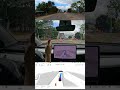 Self driving Tesla drives through traffic cones 🚧 #shorts
