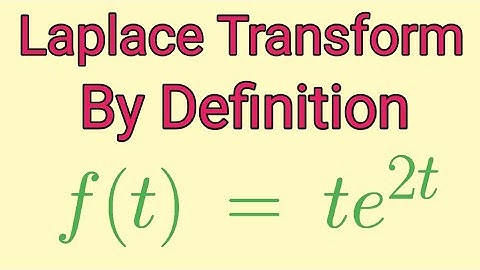 Find Laplace transform of f(t)=te^(2t) by using definition of Laplace transform||#laplace