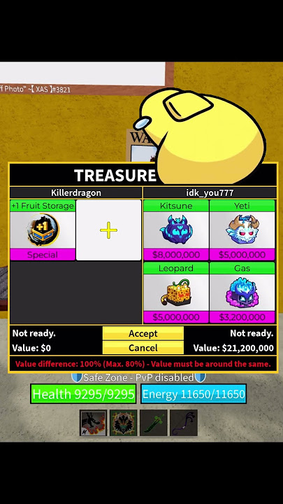 What will players trade for  1 fruit storage  #bloxfruits  #roblox #foryou