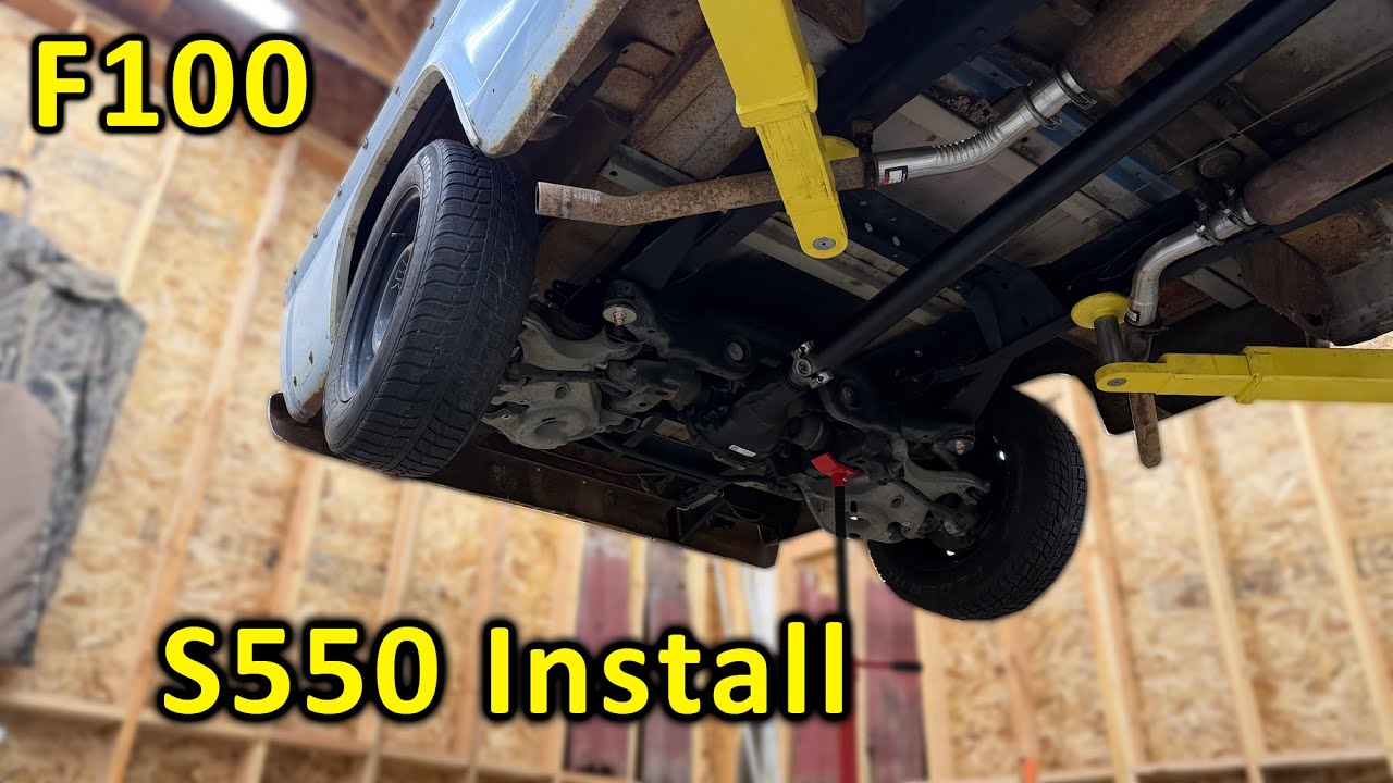 Завершение установки двигателя S550 на Ford F100 1968 года выпуска.