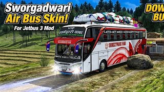 ​BUSSID Livery Download: Sworgadwori Express JB3 (Latest Update!) + Mod Link Nepali Bus Skin Livery  screenshot 1