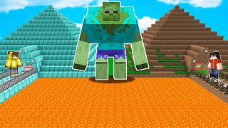 Zengi̇n Güvenli̇ Pi̇rami̇t Vs Faki̇r Güvenli̇ Pi̇rami̇t - Minecraft