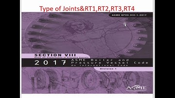 ASME sec 8 Pressure Vessel Joint efficiency & Radiographic Examination (RT-1,RT-2,RT-3,RT-4) Part -1
