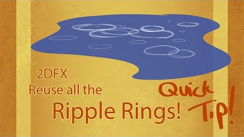 2DFX quick tip: Water rings