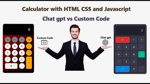 AI vs Developer – Calculator with HTML, CSS & JS ChatGPT vs Hand Code