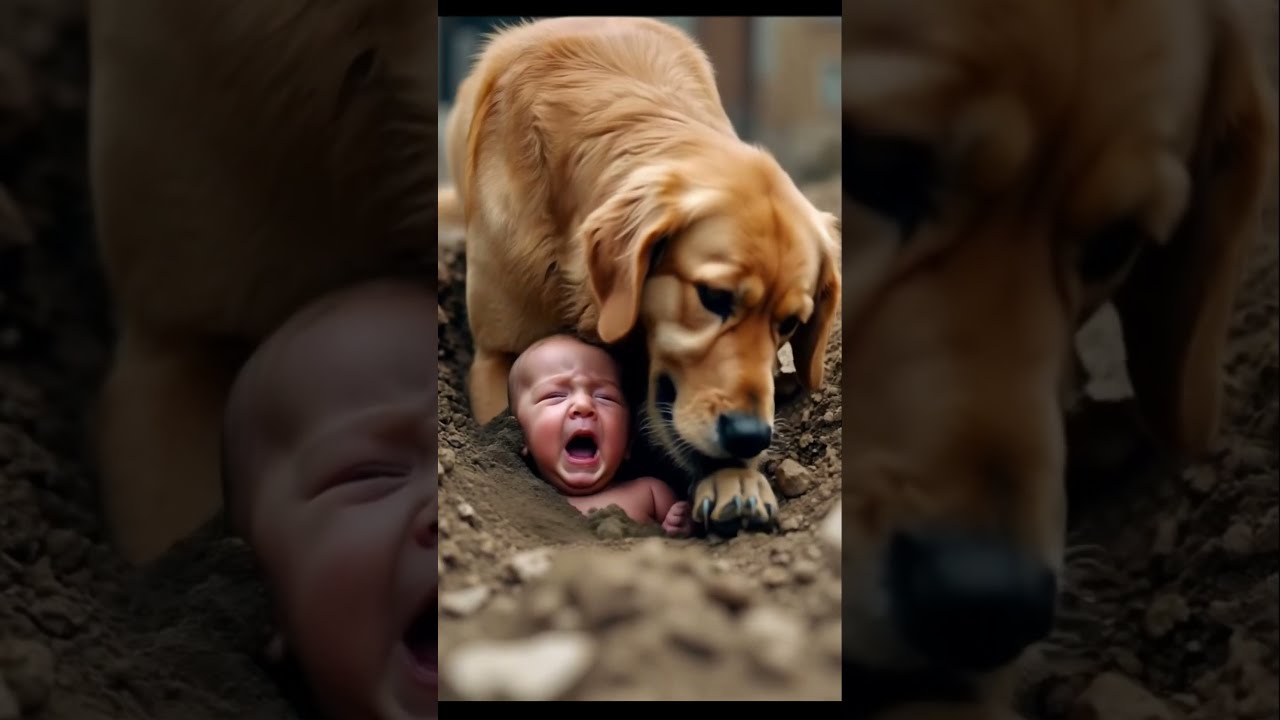 The Brave Golden Retriever Tried To Save Baby From Landslide Kindness Dog