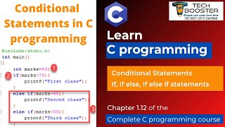 Conditional Statements in C language | C Programming Tutorial | C Programming Course | Lecture 13