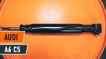 How to change rear shock absorber on AUDI A6 C5 Avant [TUTORIAL AUTODOC]