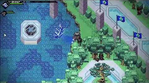 Crosscode - ice-boosted long jump