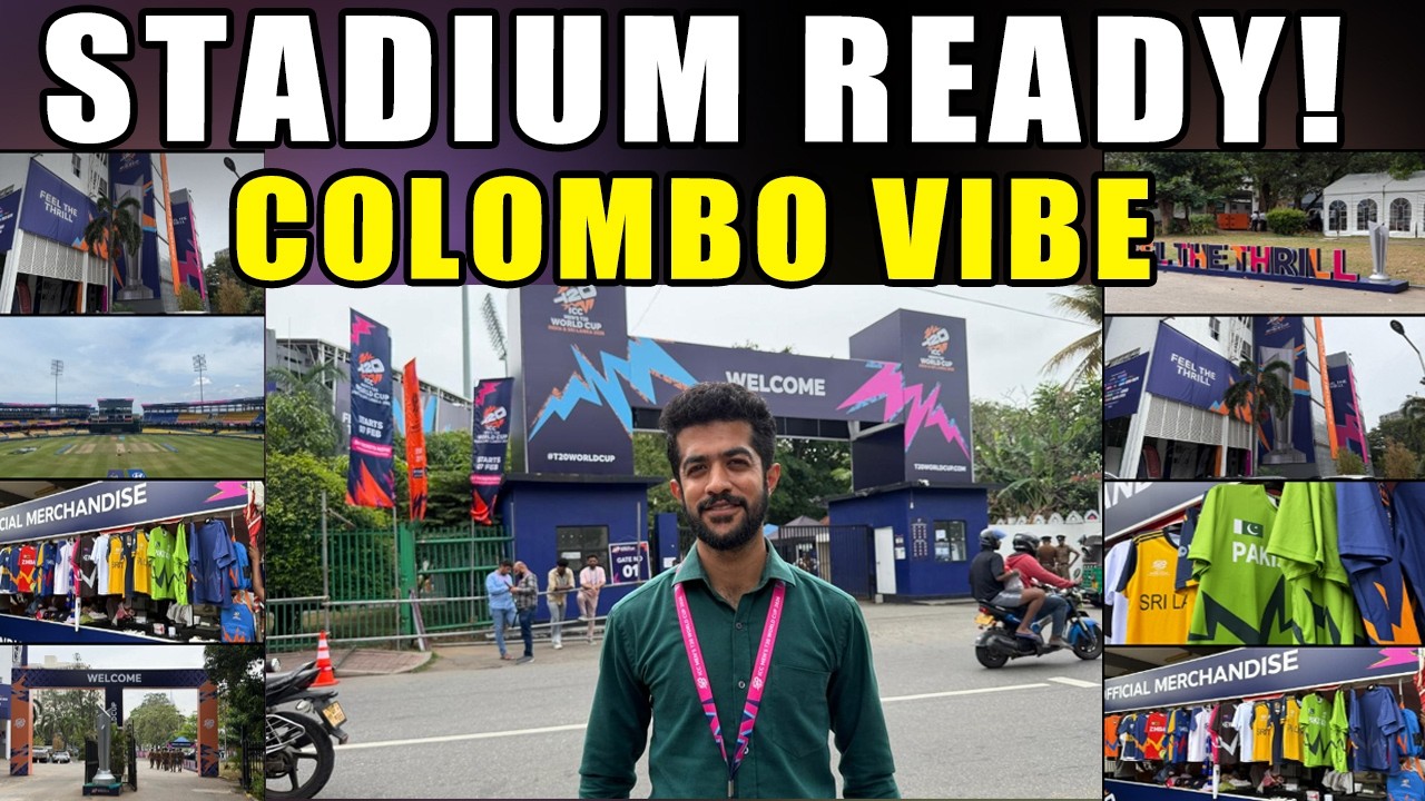 Big Match Vibes in Colombo! 🔥 Outside Premadasa Stadium | Pakistan vs New Zealand Super 8