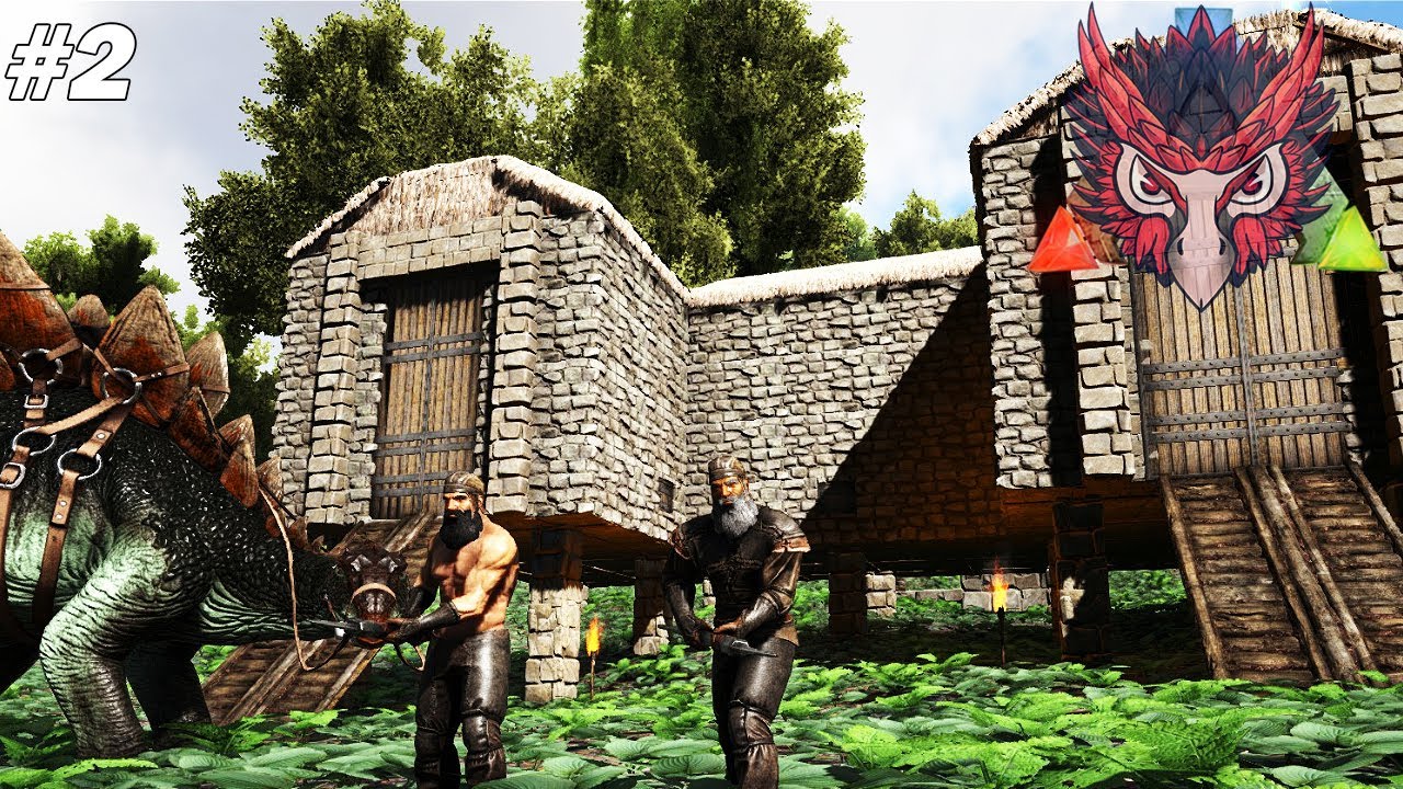 Construction d'une grande maison sur pilliers ! Ark Survival Evolved