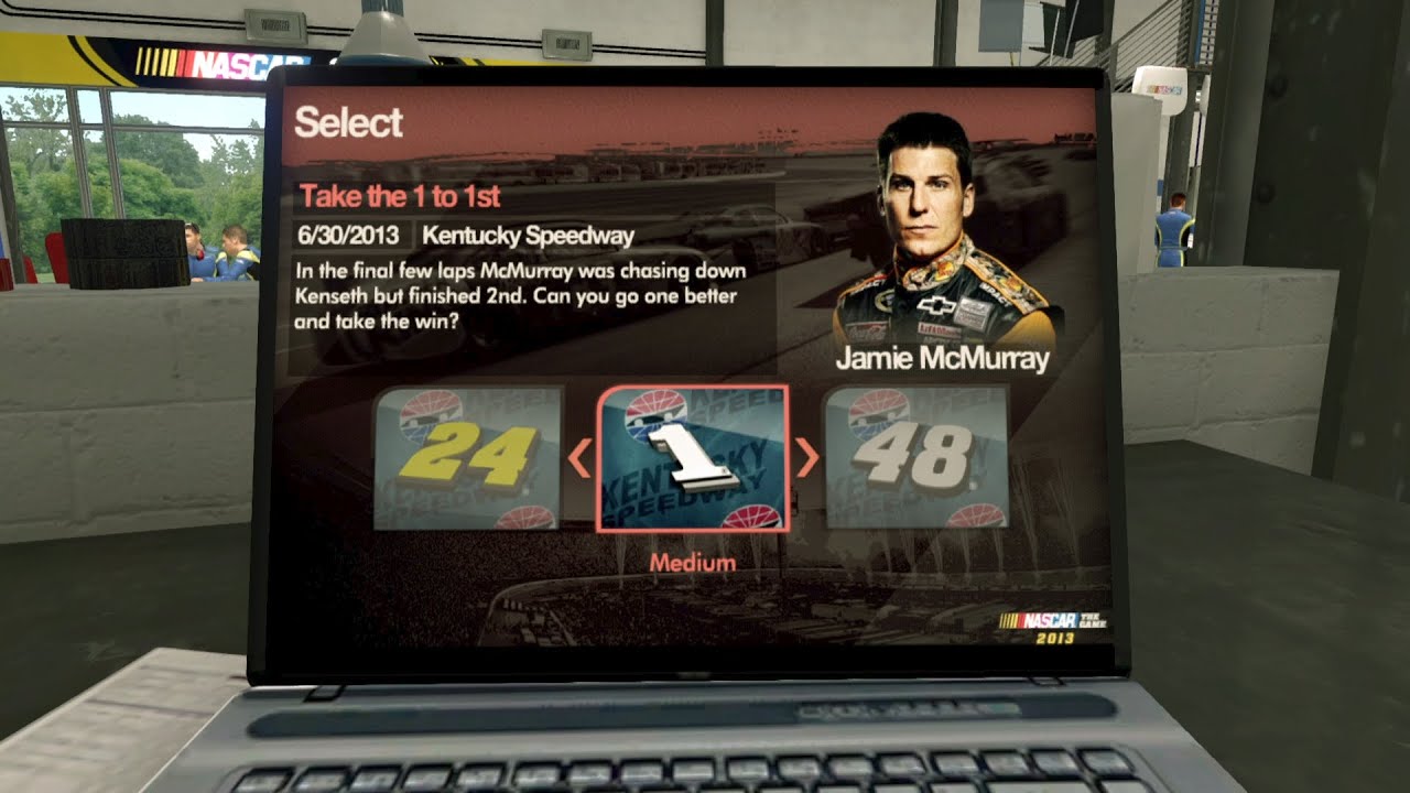 Inside Line's Merced Take the 1 to 1st | NASCAR the Game Inside Line 2013 Moments - YouTube