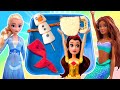 Little Mermaid Ariel And Disney&#39;s Elsa Packs Princess Themed School Lunch Box | Fun Videos For Kids