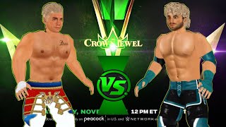 wwe cody rhodes vs logan paul crown jewel ||crown jewel wr3d 2k24 mod gameplay