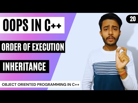 Order of Execution of Constructor and Destructor in Inheritance 🔥 | Hindi | OOPS LECTURE-20