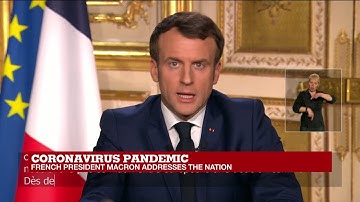 "The European Union borders and the Schengen borders will be closed," says Macron