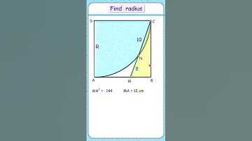 Find radius   #maths #geometry #circle #olympiad #cds #cat #sat #iit #cbse #ssc #cgl #rmo 110