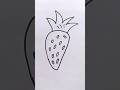 How to Draw Stroberry for Kids #cartoon #drawing #viral #cricket #youtubeshorts #art #kids #bhoot