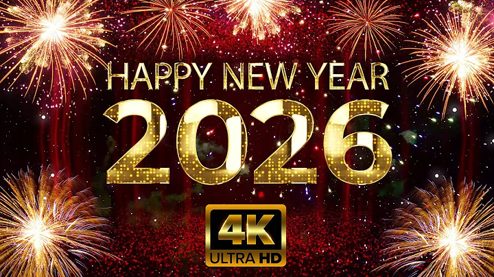 ✨ Happy New Year 2026 Golden Video HD | Premium 10-Second Wishes with Fireworks & Elegant Text