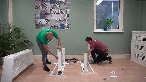 Double Electric Sit-Stand Desk OakDesk | Assembly instruction | Worktrainer