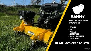 Flail mower 120 ATV  - robust &amp; compact mower for your ATV