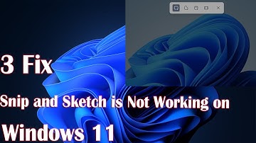 Snip and Sketch Not Working in Windows 11? Here