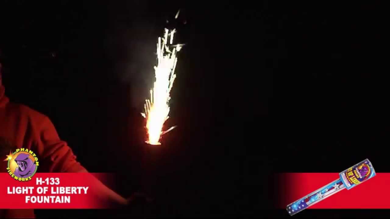 H133 Light Of Liberty Fountain Phantom Fireworks YouTube