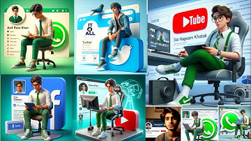 How to create 3D AI Social media boy Images | Viral photo editing |  bing Ai image creator tutorial