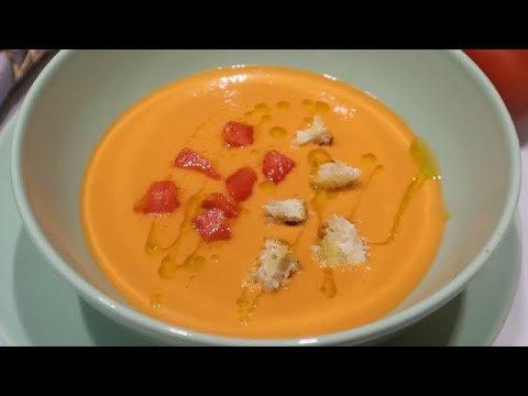 GAZPACHO DE SANDÍA en MONSIEUR CUISINE Connect - YouTube