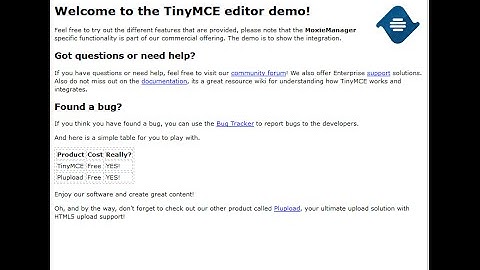 TinyMCE Tutorial