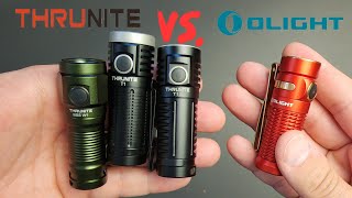 🔦 Thrunite Flashlights VS. Olight (Baton 3 VS. W1, T1, & T1S)