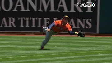 Springer dives to make a phenomenal catch