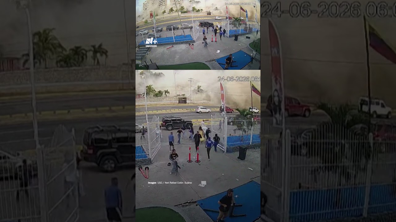 Momento en que los Terremotos Sacuden una Zona Hotelera en La Guaira