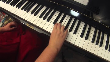 C melodic minor on piano 2 octaves right hand