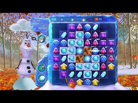 Frozen Free Fall: Snowball Fight, Summer Level 75, Walkthrough, No Power Ups, Excellent