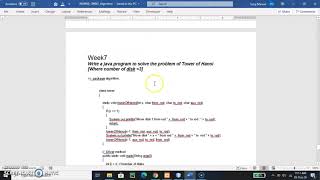 Algorithm assignment 1 video presentation