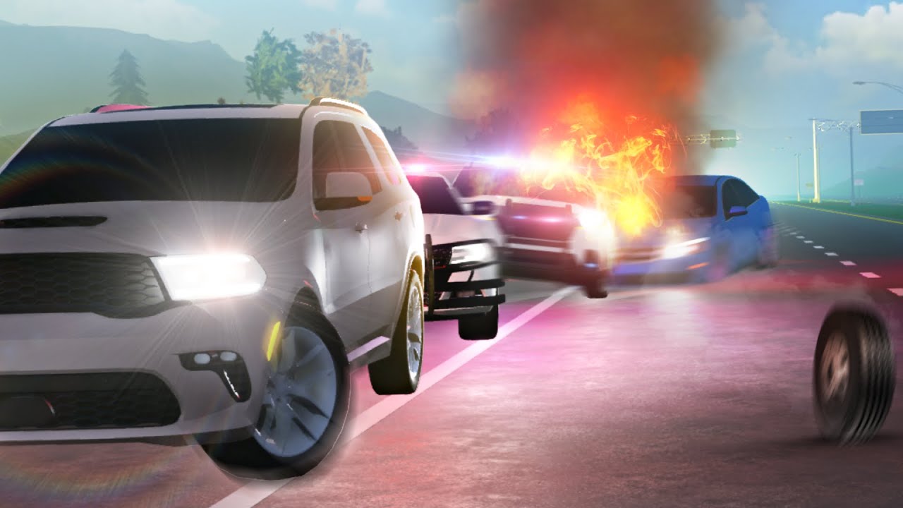 Speeding car COLLIDES with Traffic stop!