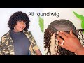 HOW TO DO A NO CLOSURE CURLY WIG WITH BANGS FOR BEGINNERS | FT SHE'S OMONI HAIR