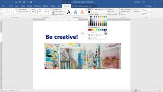၅၂။ အလှဆင်စာသား (WordArt) များ ထည့်သွင်းခြင်း (52-Add WordArt)