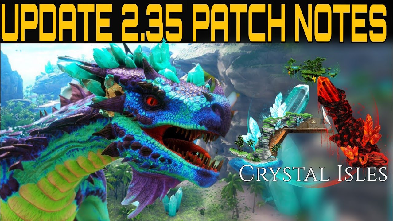 Update 2 35 Crystal Isles New Rates In Core Game Ark Survival Evolved Youtube